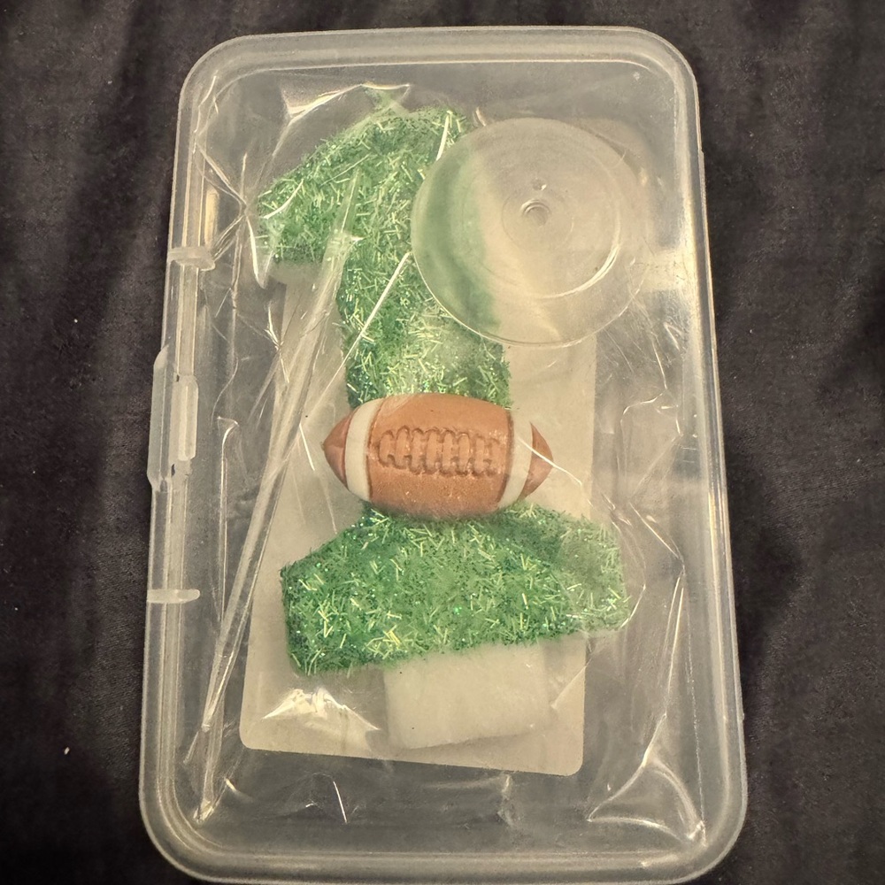 Football First Birthday Candle
